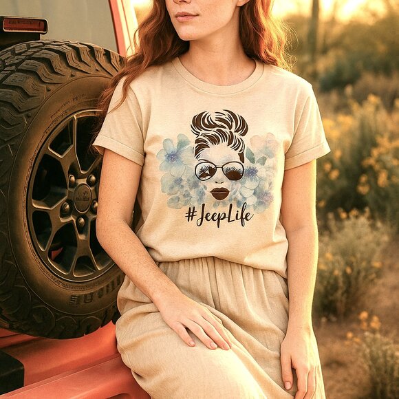 JeepLife Women's Graphic Tee Shirt #JeepLife SUV Lover XS-5XL, Adventure, Comfy - Picture 8 of 8